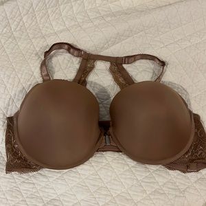 Torrid Racerback Push-Up Lacy Bra, Mocha Color